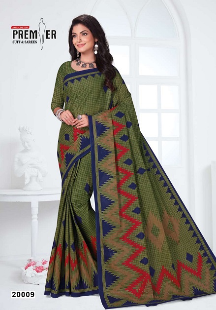 Premier Sun City Vol 20 Pure Cotton  Printed Designer Sarees